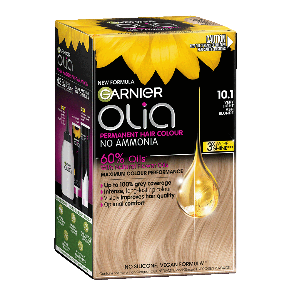 Olia Permanent Hair Colour - 10.1 Very Light Ashy Blonde
